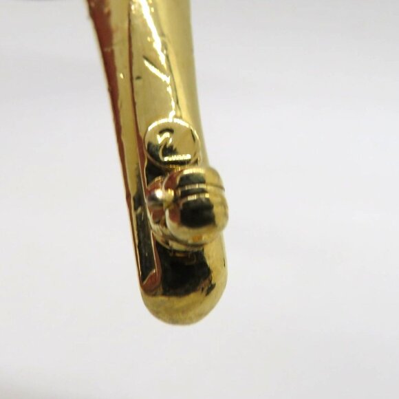 Swarovski Brooch Lily Clear Crystal Gold Tone Flower Floral Design Pin - Picture 9 of 10